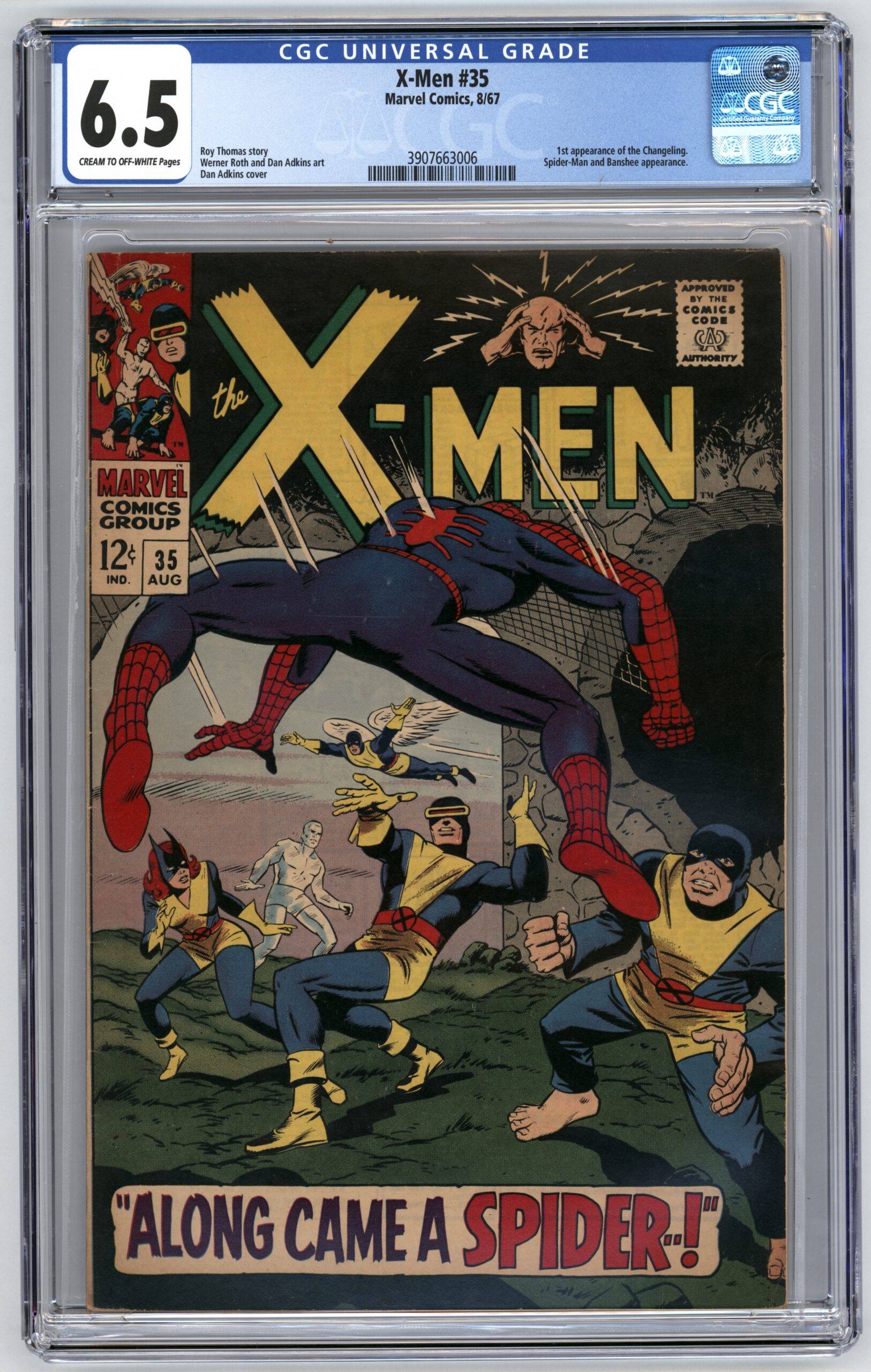 X-Men #35 CGC 6.5 1st appearance of Changeling - Android’s Amazing Comics