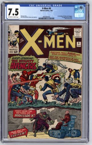 x-men comic book number 9 featuring the mighty avengers