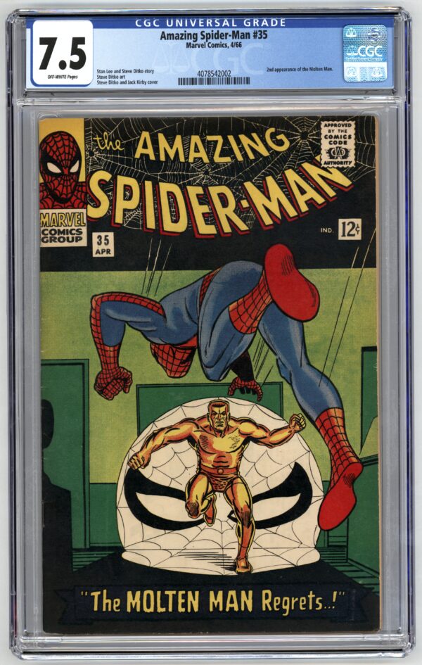 the amazing spider-man the molten man comic book