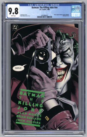 Cover image of batman the killing joke with a joker image