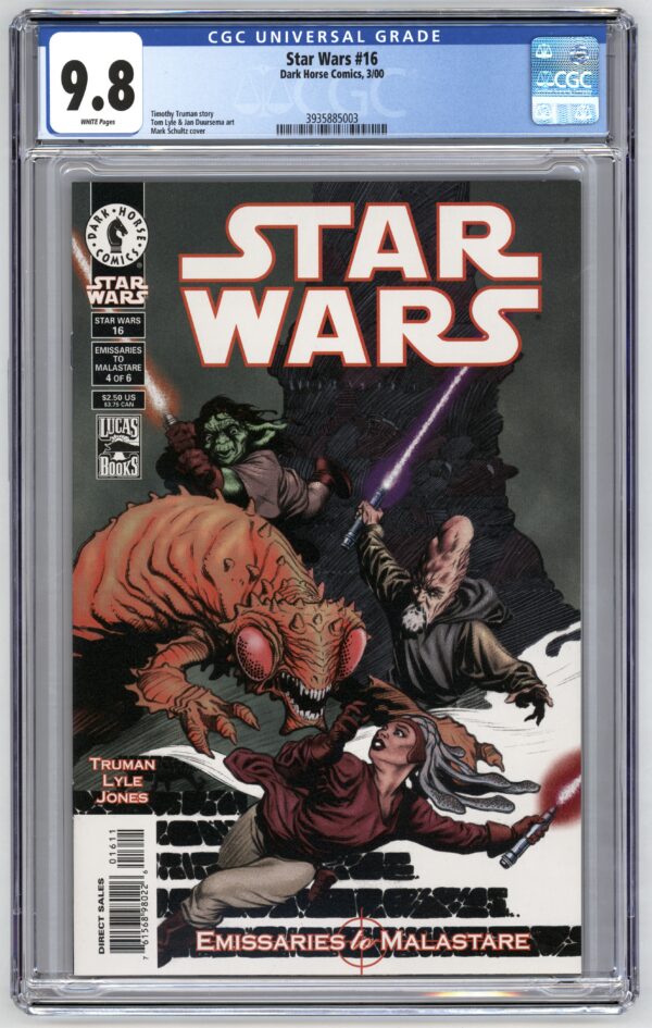 Star Wars #16 comic book, 9.8 grade.