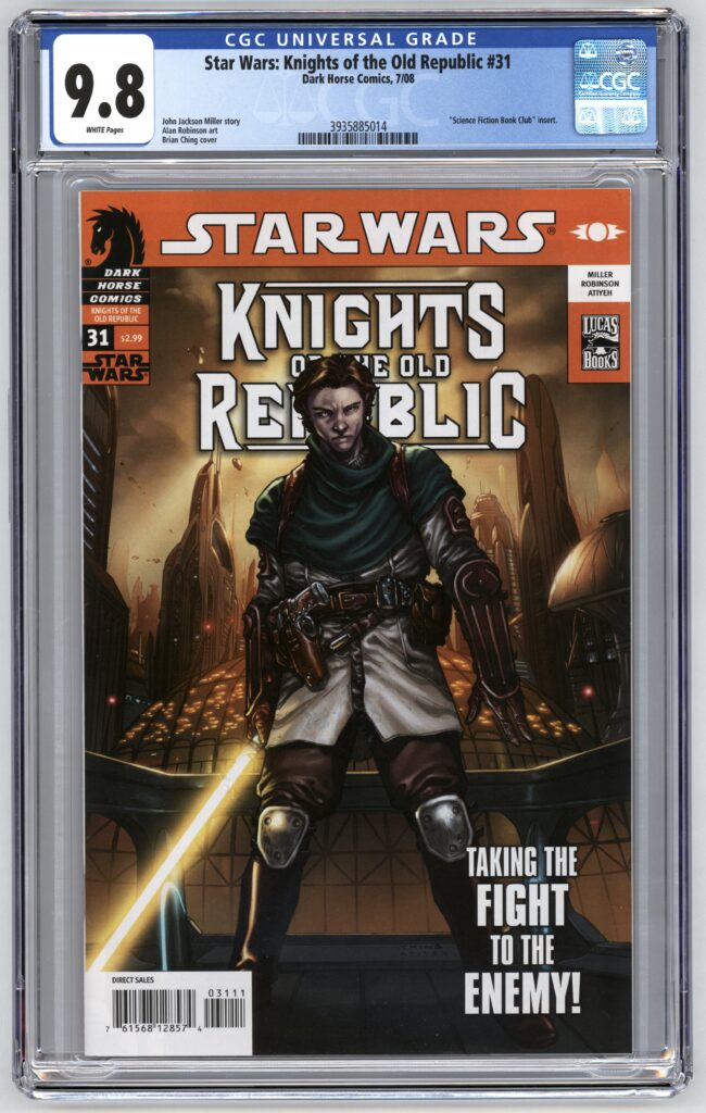 Star Wars Knights Old Republic #31 comic book.