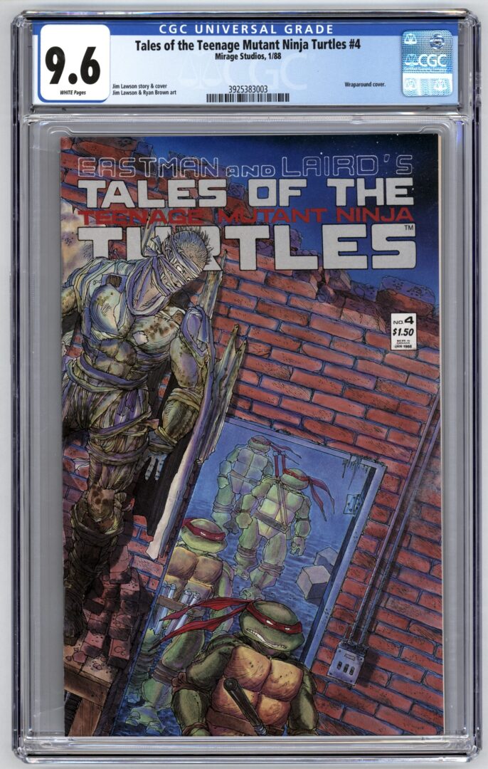 TEENAGE MUTANT NINJA TURTLES #4 CGC 9.4 WHITE PAGES