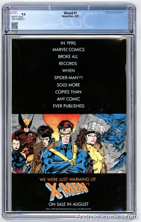 X-Men #1 comic book, graded 9.6.