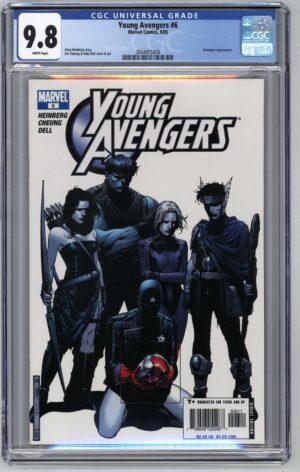 young avengers comic book cover