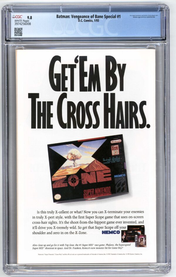 X-Zone Super Scope game ad.