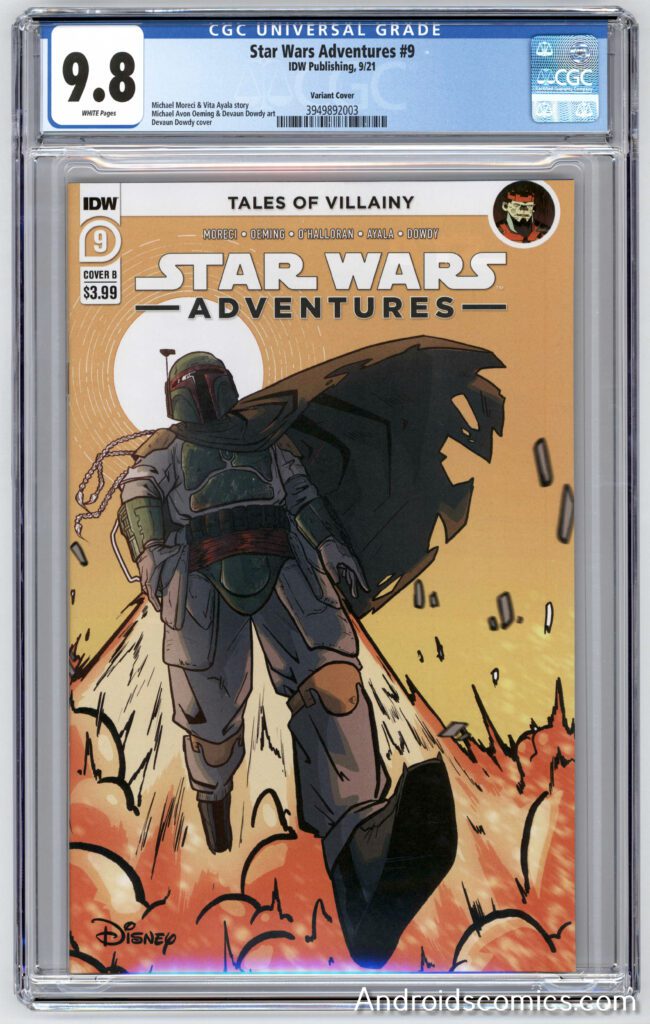 Star Wars Adventures #9 Boba Fett variant cover.