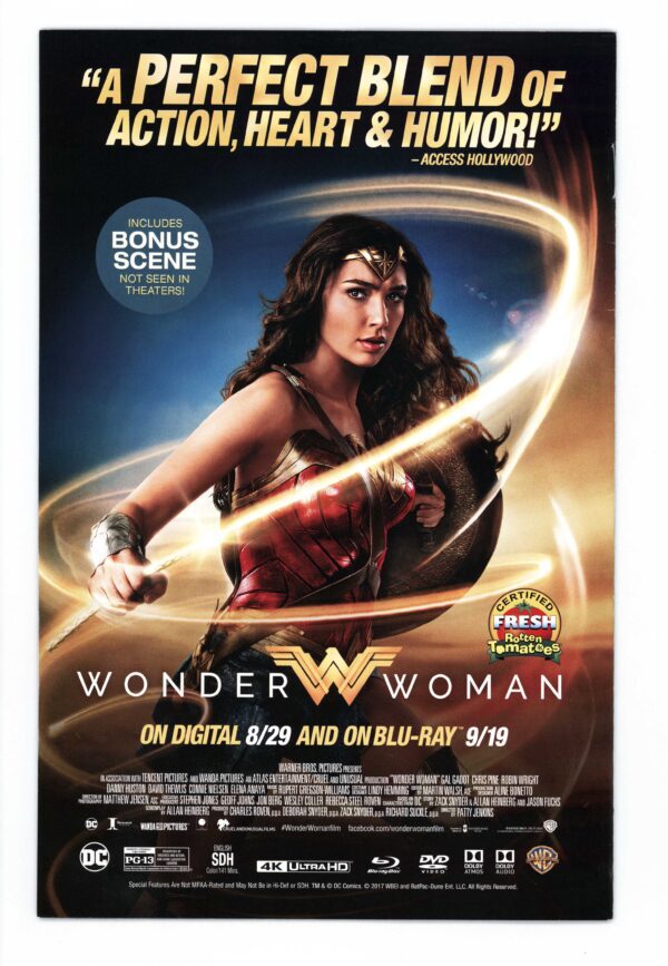 Wonder Woman: Digital 8/29, Blu-ray 9/19