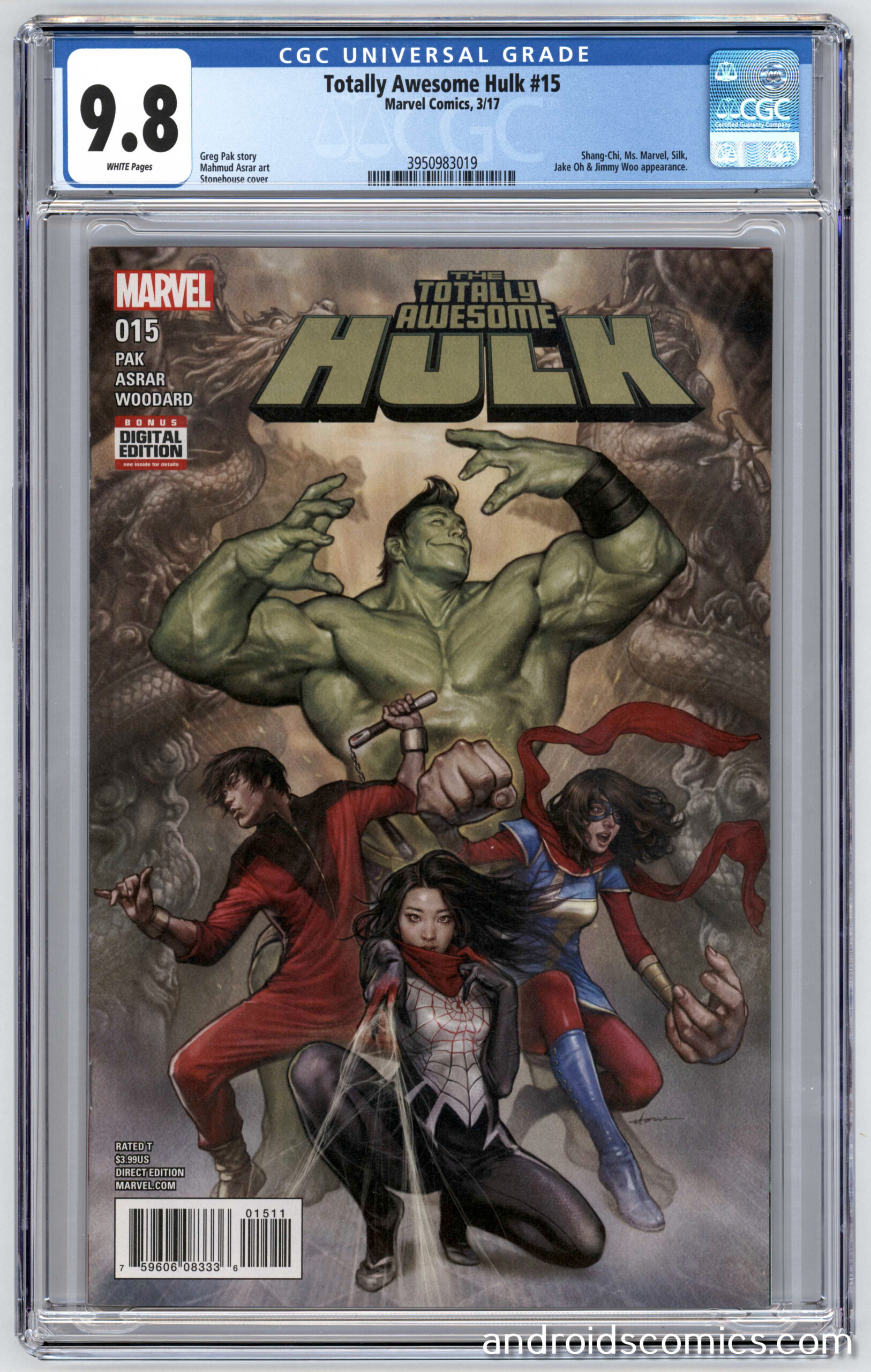Totally Awesome Hulk #15 CGC 9.8 - Android's Amazing Comics
