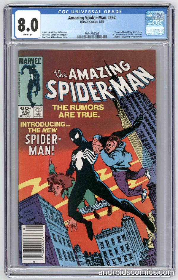 Amazing Spider-Man #252, new black suit.