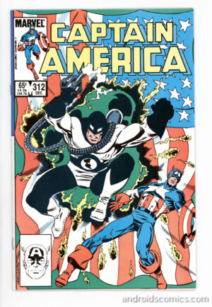 Cover image of captain america comics with animated cartoons