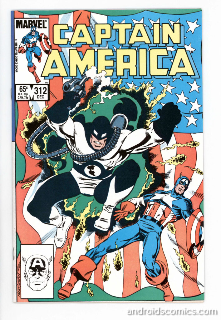 Cover image of captain america comics with animated cartoons