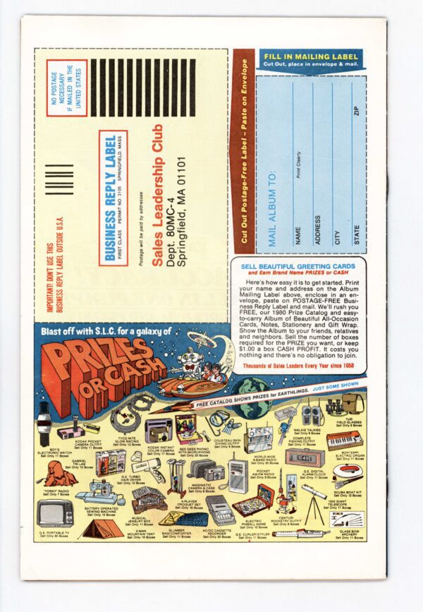 Prizes or cash rewards catalog.