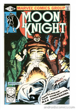 Comic magazine of moon knight with a monster pic in it
