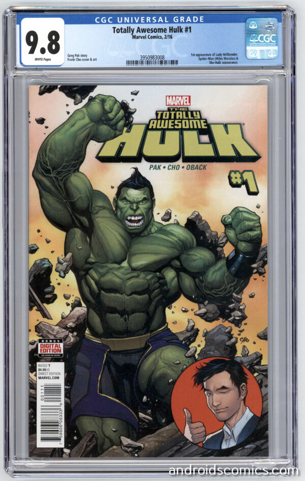 Cover image of playstation game totally awesome hulk