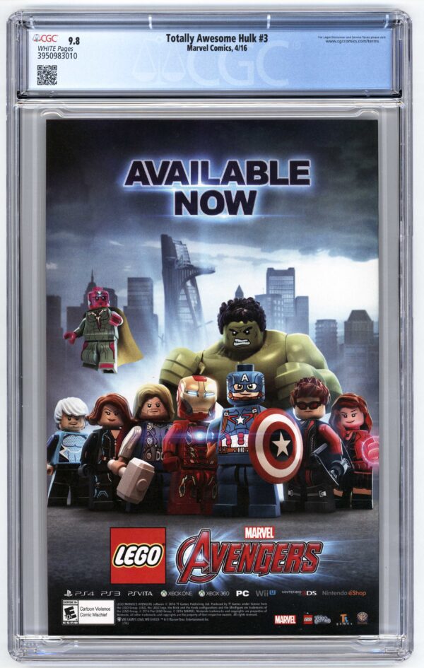 Lego Marvel Avengers game available now.