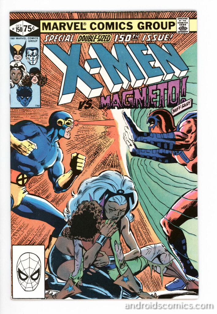 Back cover image of x men vs magneto comics