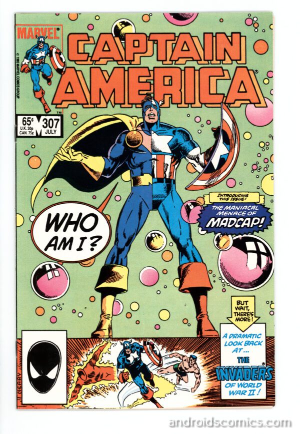 Cover image of captain america comics