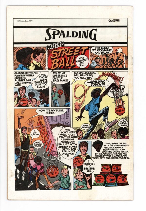 Spalding Street Ball comic ad.