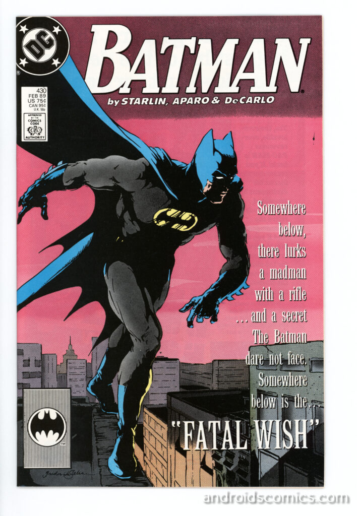 Cover image of Batman comics with batman picture in it