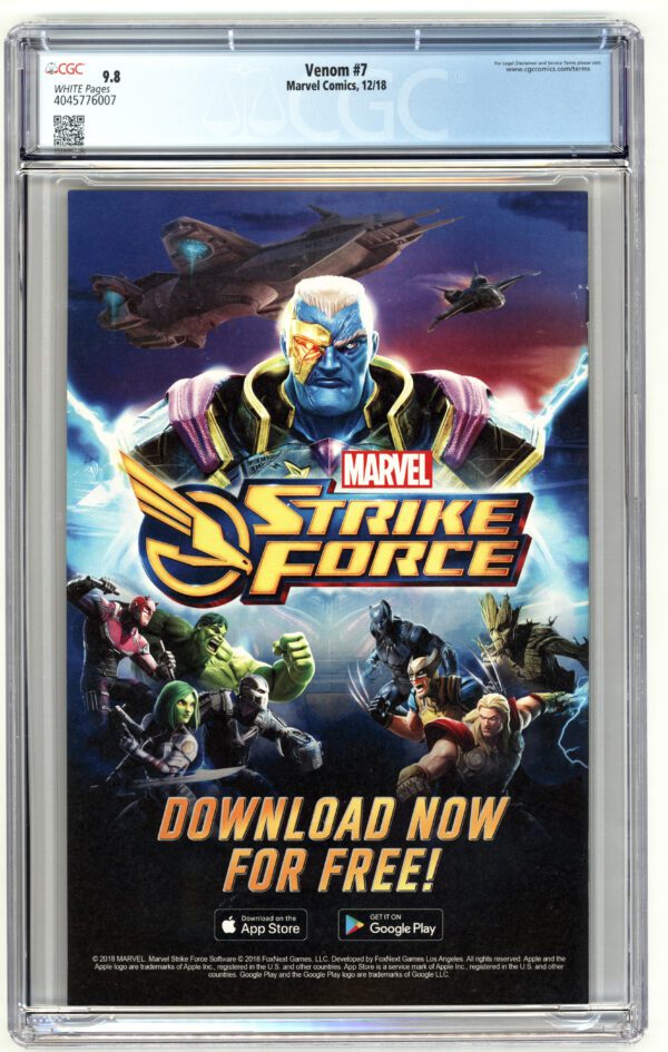 Venom #7 Marvel Strike Force comic.