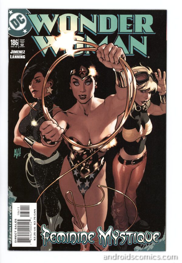 Wonder Woman comic book cover: Feminine Mystique.