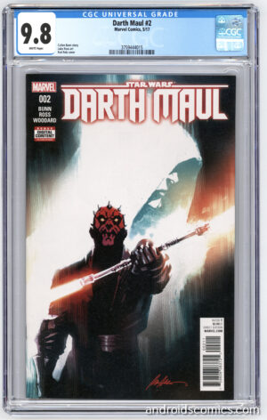 Front view of Darth maul, comics
