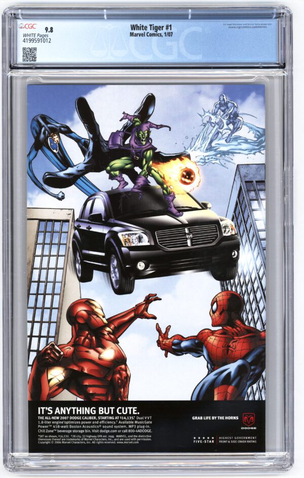 Marvel White Tiger #1 comic book.