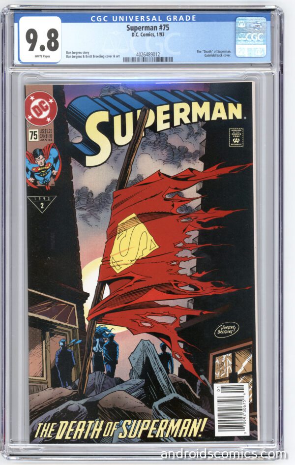 Superman #75: Death of Superman comic.