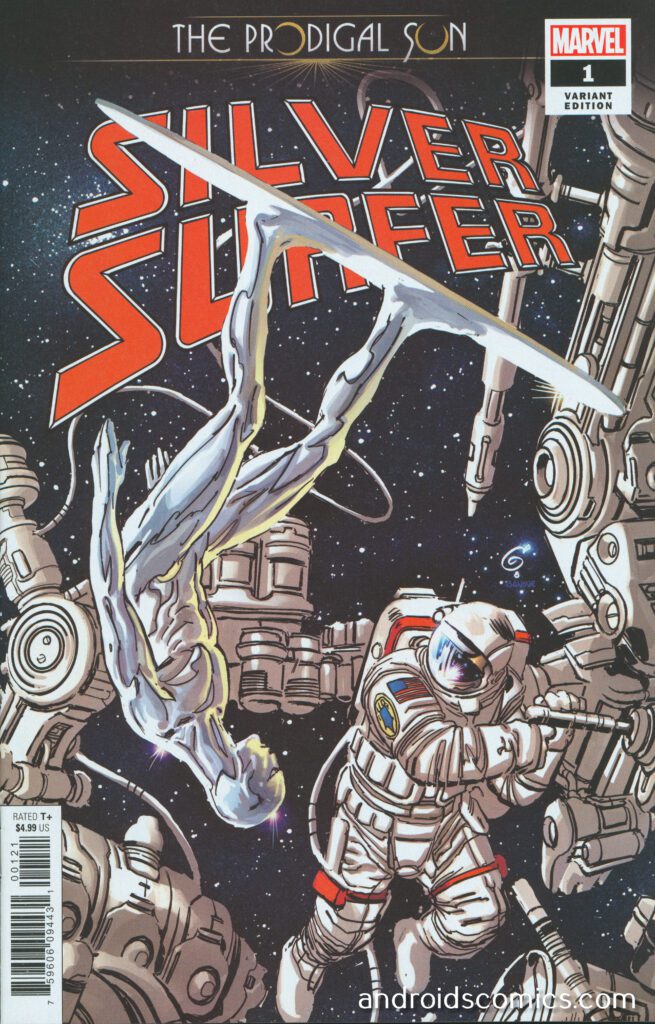 Silver Surfer #1 variant cover art.