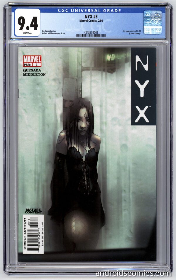 NYX #3 comic book, graded 9.4.