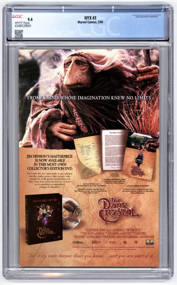 Dark Crystal collector's edition DVD ad.