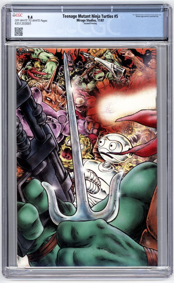 Teenage Mutant Ninja Turtles #5 comic book.