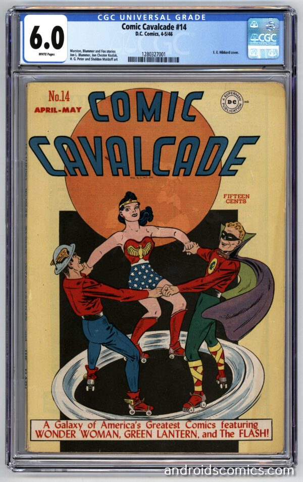 Comic Cavalcade #14: Wonder Woman, Flash, Green Lantern.