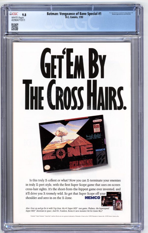 X-Zone Super Nintendo game ad.