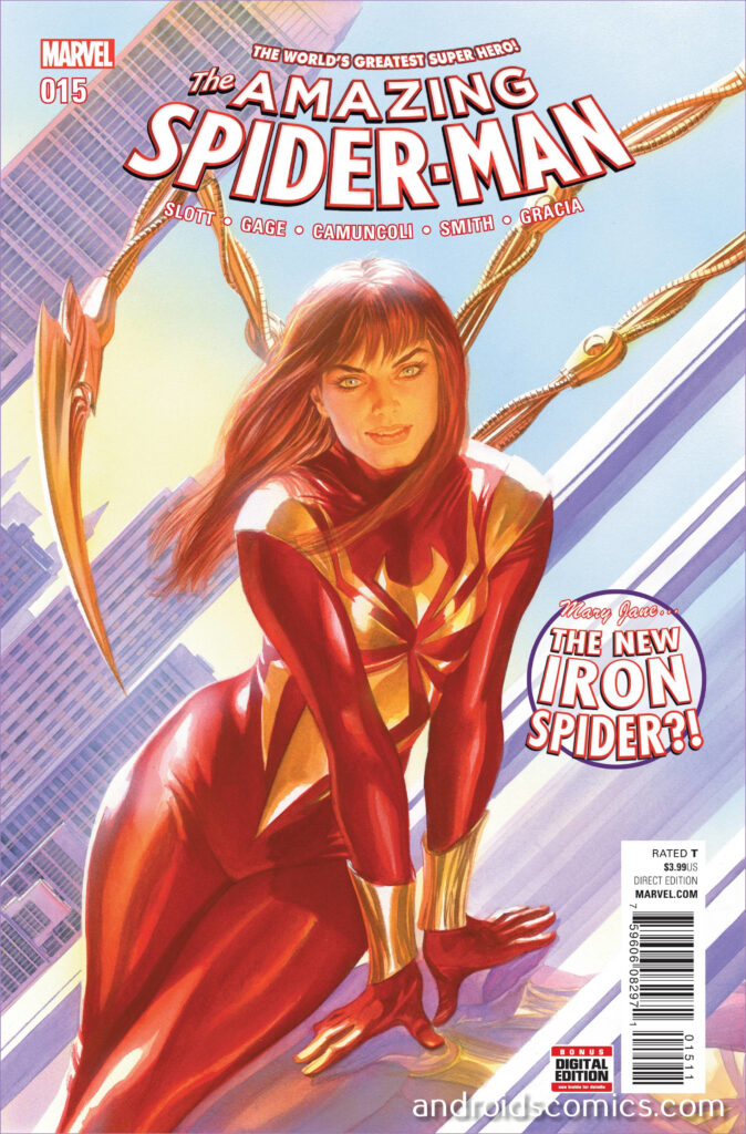 Amazing Spider-Man #015: Mary Jane as Iron Spider.