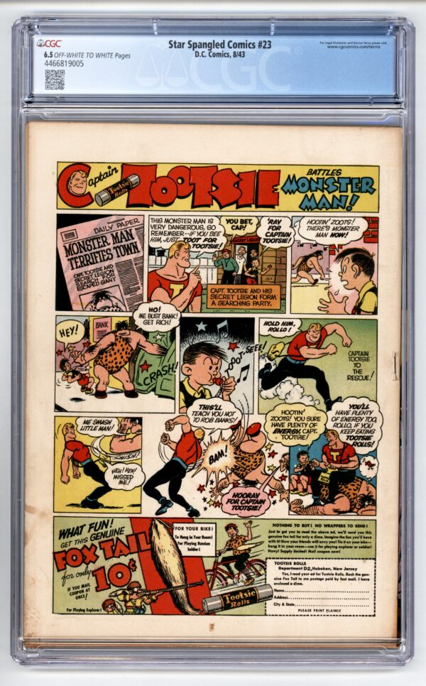 Star Spangled Comics #23<br> CGC 6.5 - Image 2