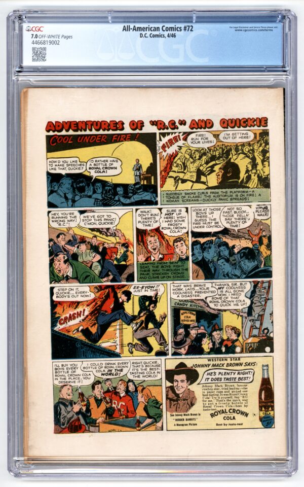 All-Americans Comics #72<br> CGC 7.0 - Image 2