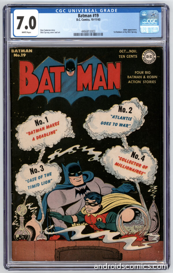 Batman #19<br> CGC 7.0<br> 1st Batman art by Dick Sprang