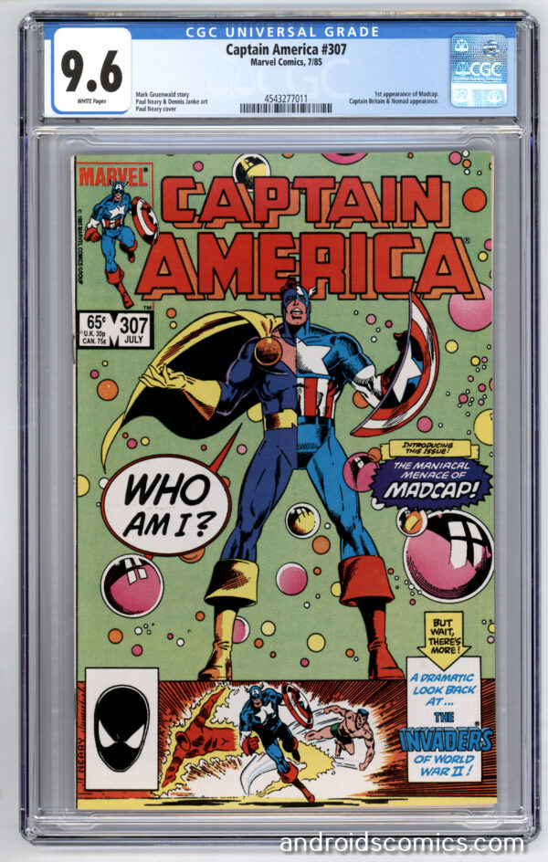 Captain America #307 <br> CGC 9.6 <br> 1st App. of Madcap