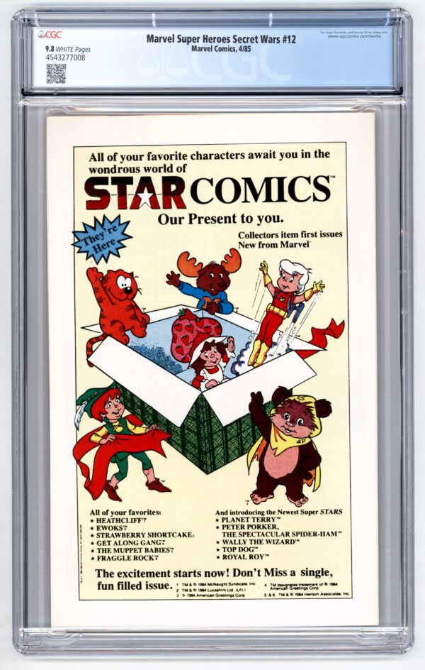 Marvel Super Heroes Secret Wars #12 <br> CGC 9.8 - Image 2