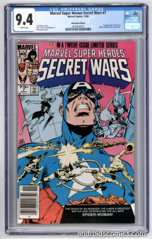 Marvel Super Heroes Secret Wars #7 <br>CGC 9.4 <br> 1st App. of Spider-Woman (Julia Carpenter)