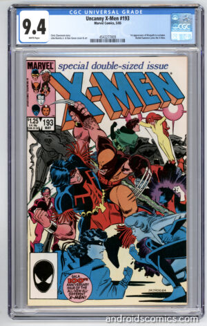 Uncanny X-Men #193 <br> CGC 9.4 <br> 1st Warpath in costume